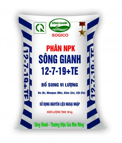 PHÂN BÓN HỖN HỢP NPK SÔNG GIANH 12-7-19 + TE  